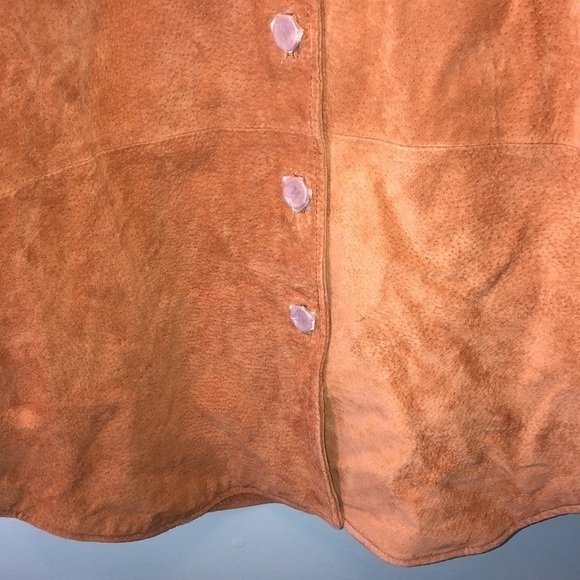Bagatelle Orange Leather Jacket - Picture 9 of 14